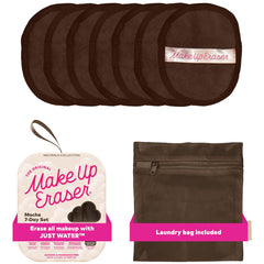 MakeUp Eraser ensemble 7 jours Mocha, démaquillage sans produits, réduction des déchets.