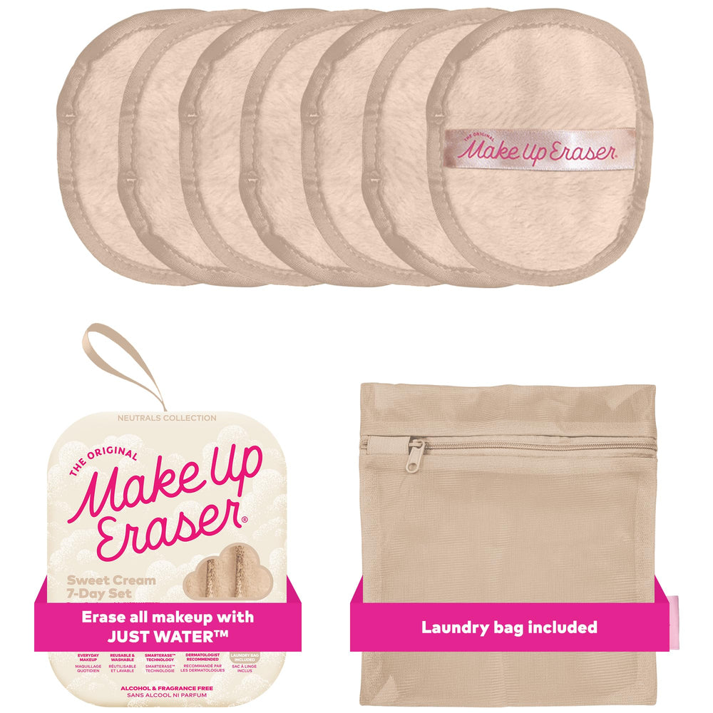 MakeUp Eraser Ensemble Original 7 Jours Crème Douce – démaquillage à l’eau sans produit.