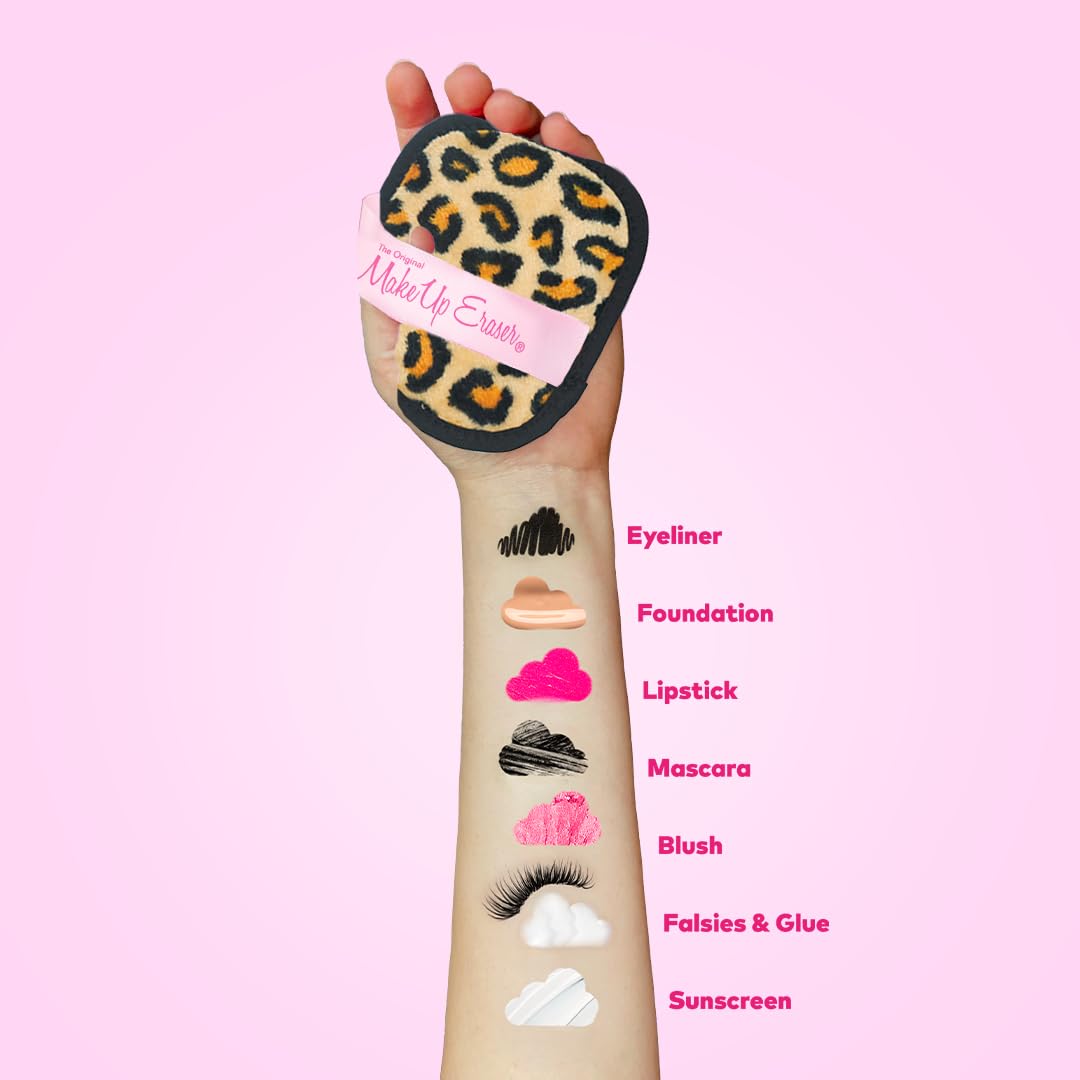 MakeUp Eraser Leopard détail fibres proches de la douceur
