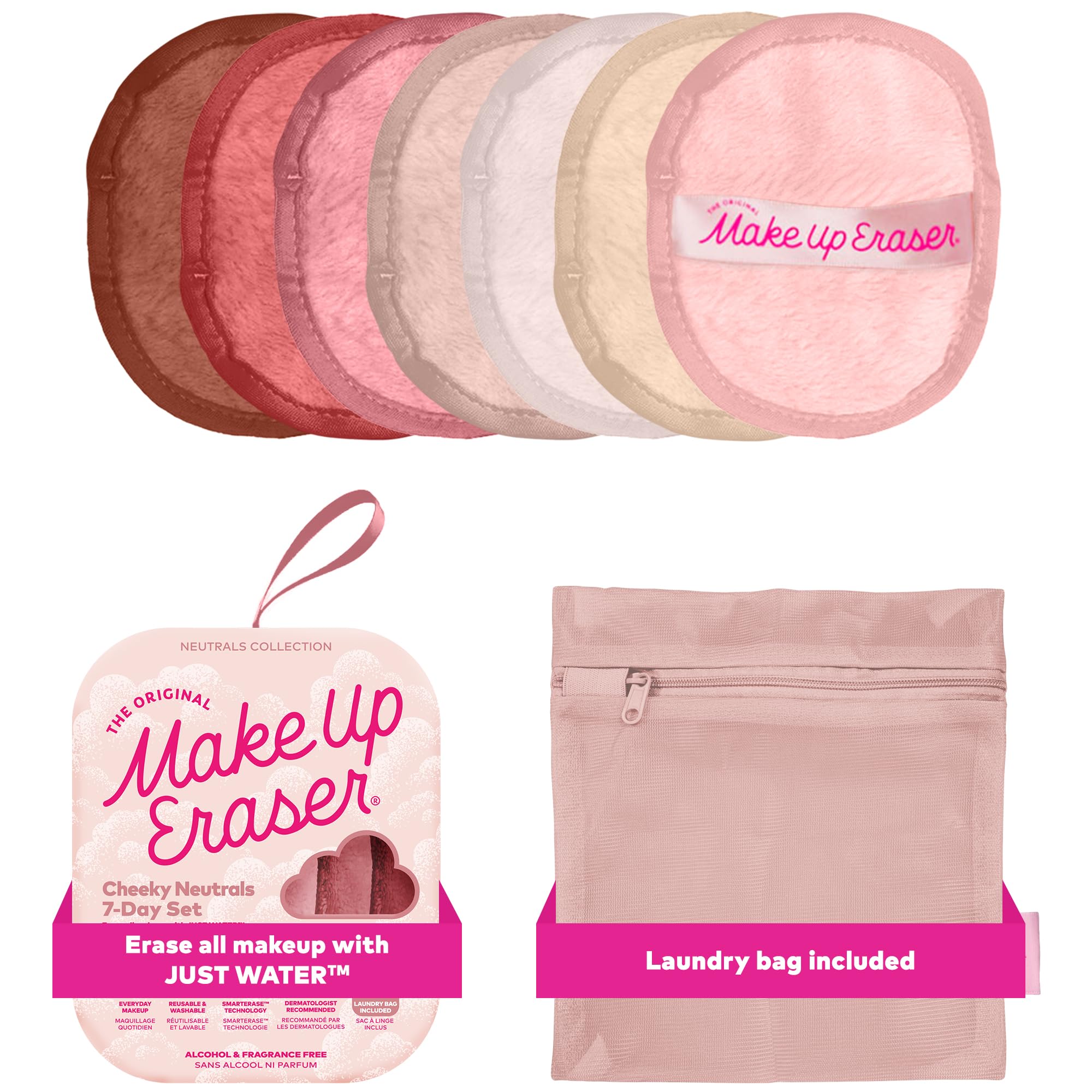 MakeUp Eraser Original 7 jours – ensemble eau seule pour un démaquillage sans lingettes jetables