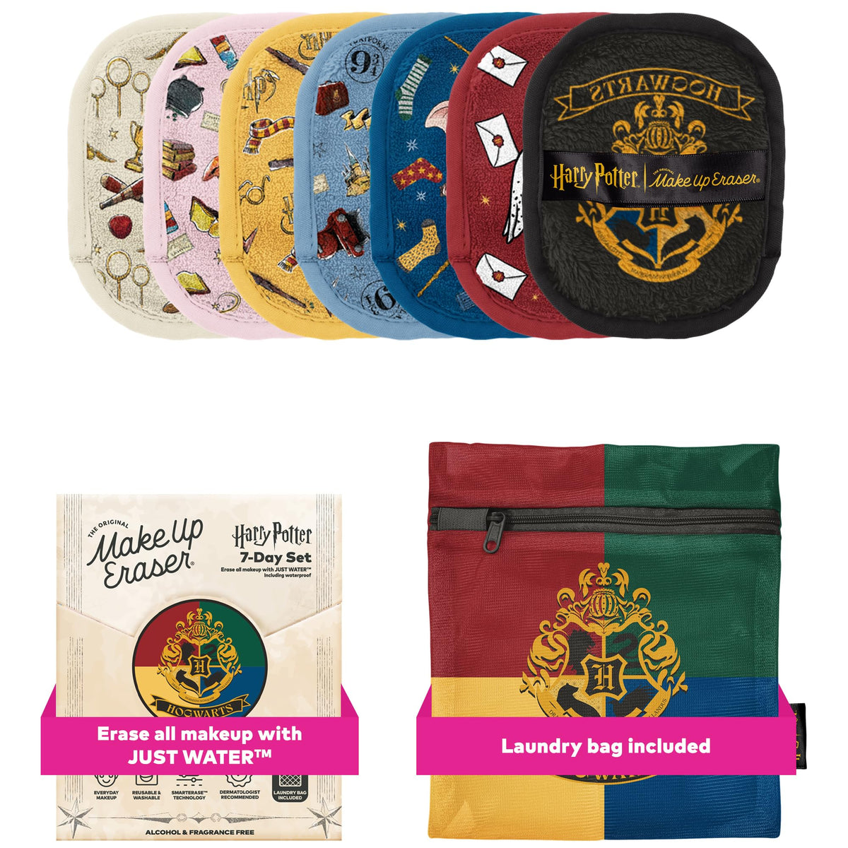 MakeUp Eraser Original, emballage Harry Potter, démaquillage sans effort en un seul geste