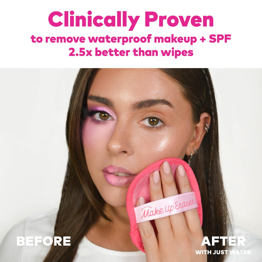 MakeUp Eraser PRO fibers micro-closeup highlighting gentle cleansing without harsh scrubbing