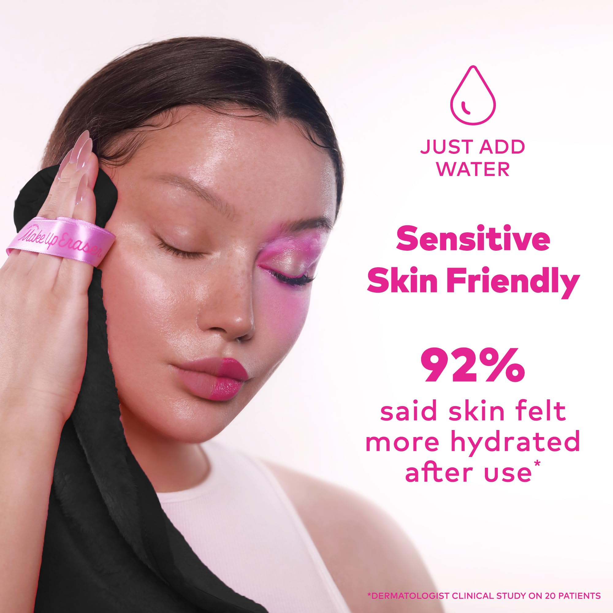 MakeUp Eraser PRO noir, peau sensible confirmée et sans alcool