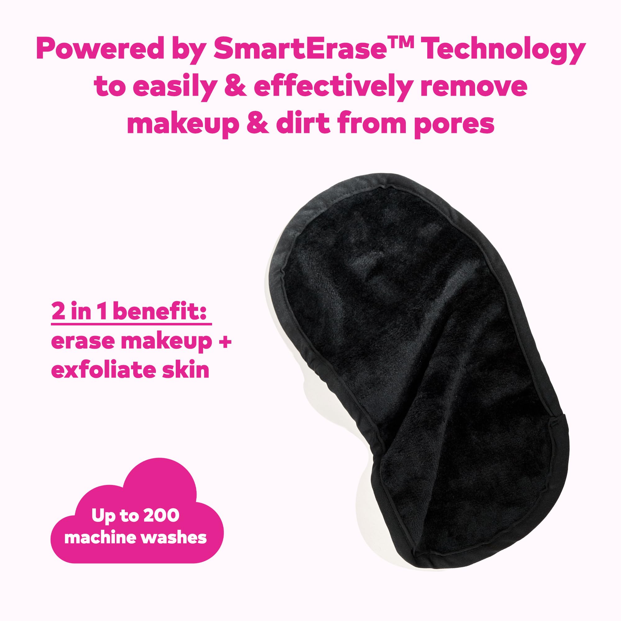 MakeUp Eraser PRO noir, démonstration sous l’eau pour démaquillage utile