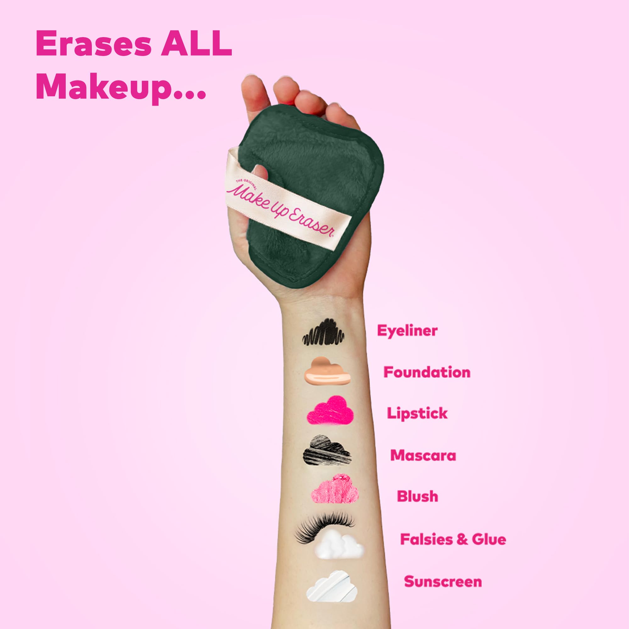 MakeUp Eraser texture ultra-douce adaptée à toutes les peaux