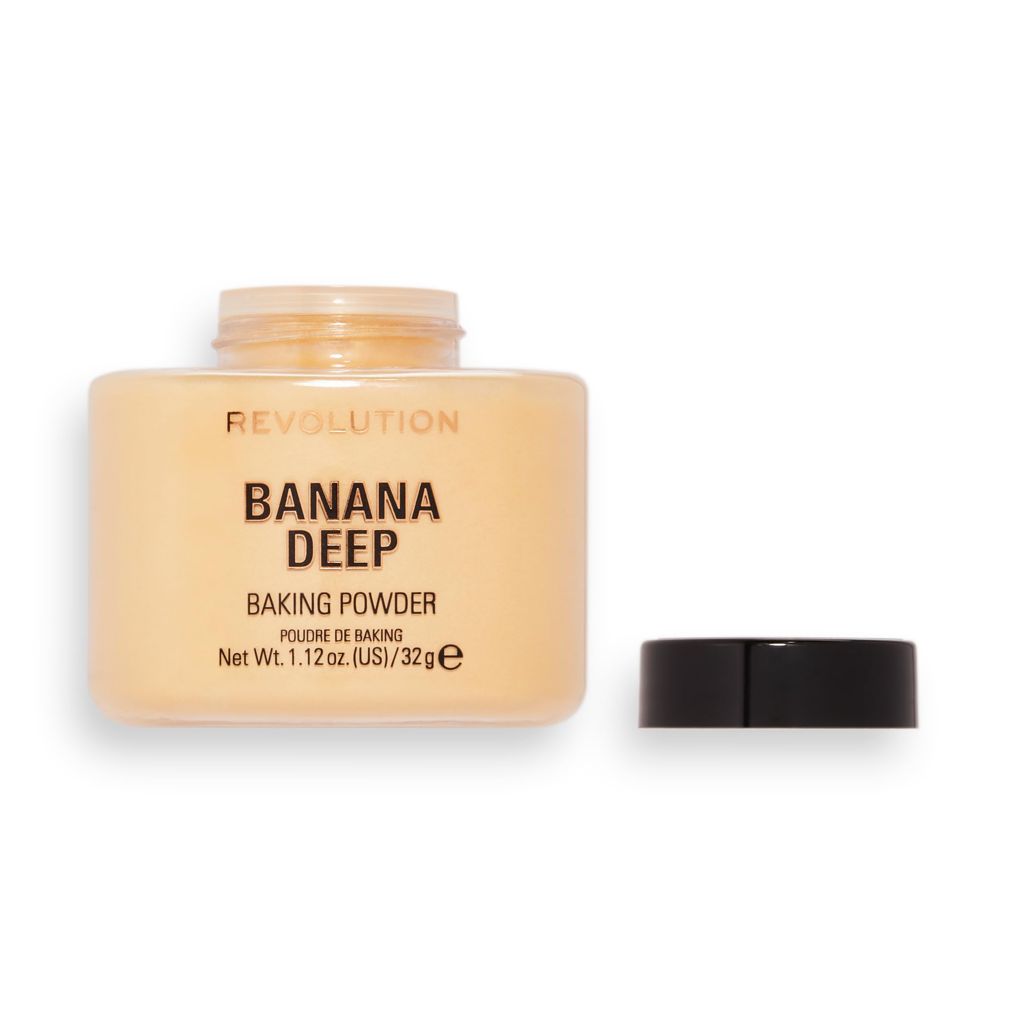 Makeup Revolution Poudre Libre Banane Profonde : application précise lors de la fixation.