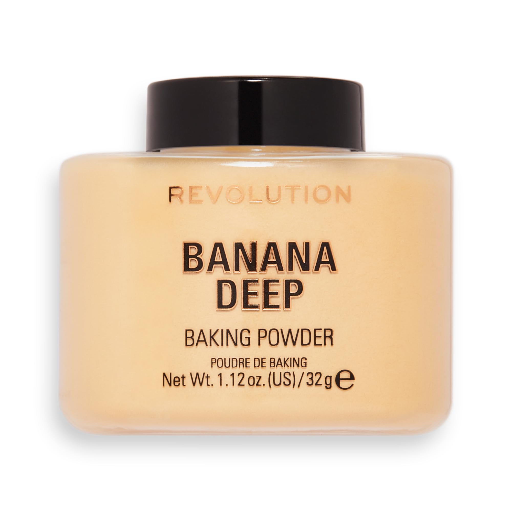 Makeup Revolution Poudre Libre Banane Profonde : fini lumineux et tenue longue durée.
