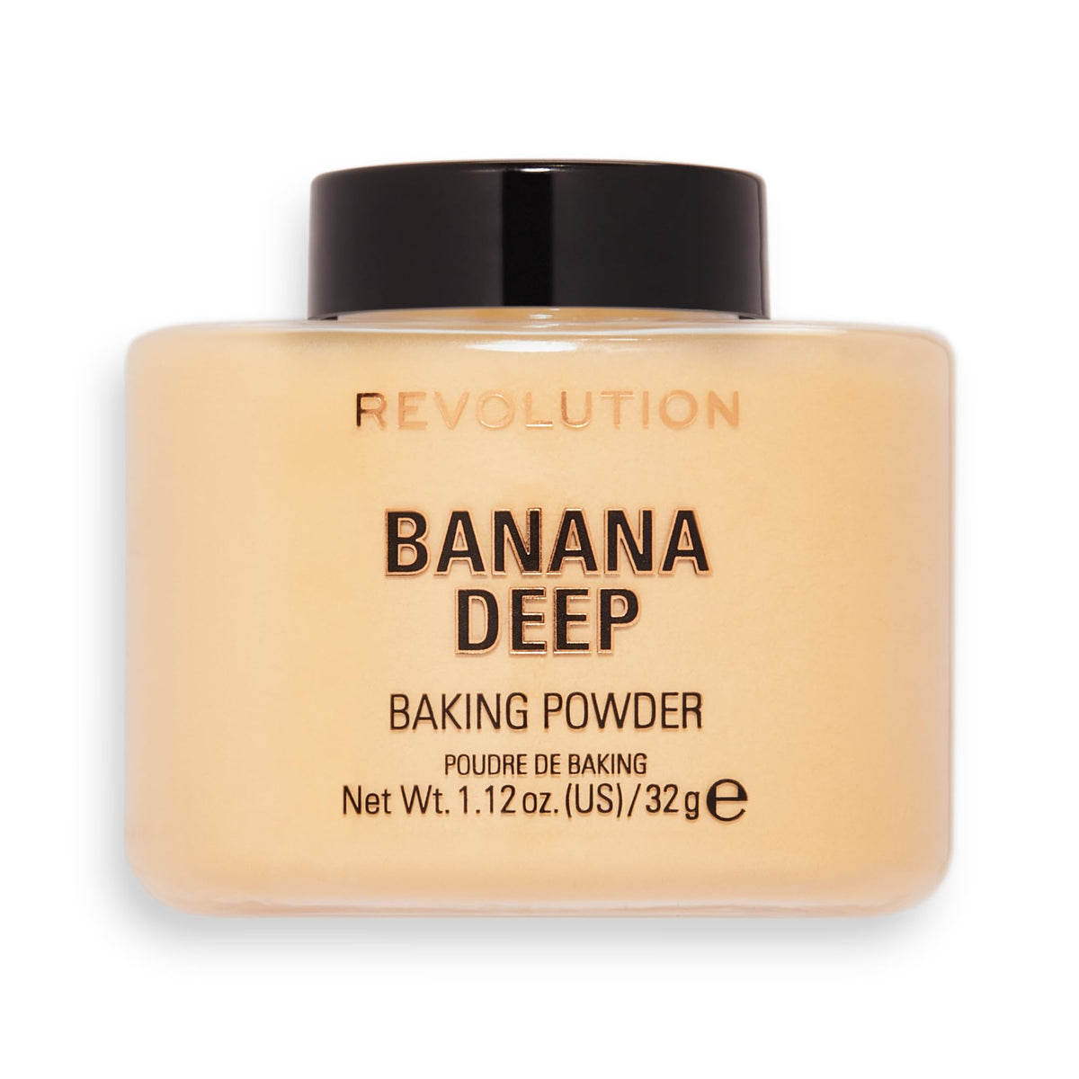 Makeup Revolution Poudre Libre Banane Profonde : fini lumineux et tenue longue durée.