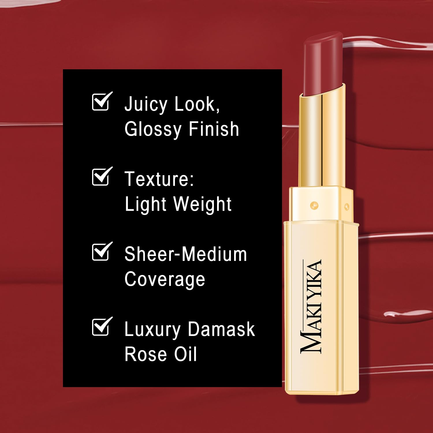 MAKI YIKA finition gloss légère pour un éclat naturel.