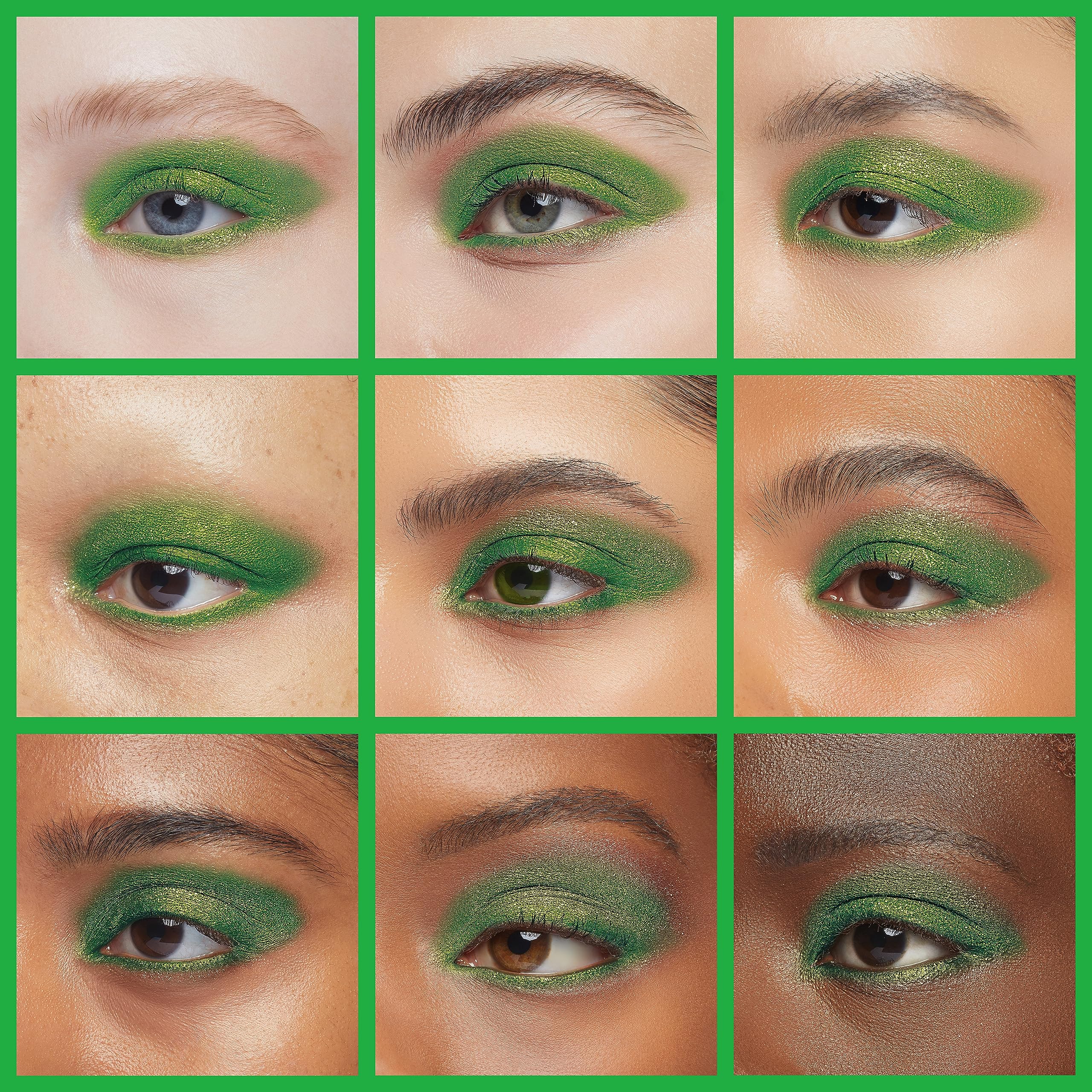 MAKI YIKA ombre-liquide paon-vert convient à tous les types de peau