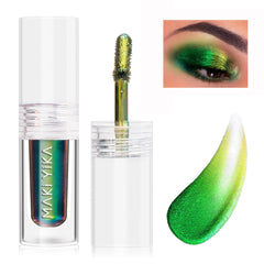 MAKI YIKA ombre liquide paon-vert pour regard holographique éclatant
