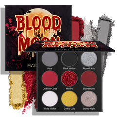 MAKI YIKA palette d ombres Noir Rouge, ensemble polyvalent pour looks gothiques