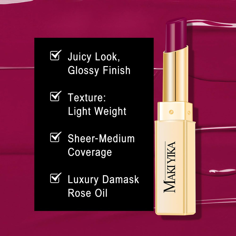 MAKI YIKA Rouge à Lèvres Application Crèmeuse: glisse facile pour un look rapide.