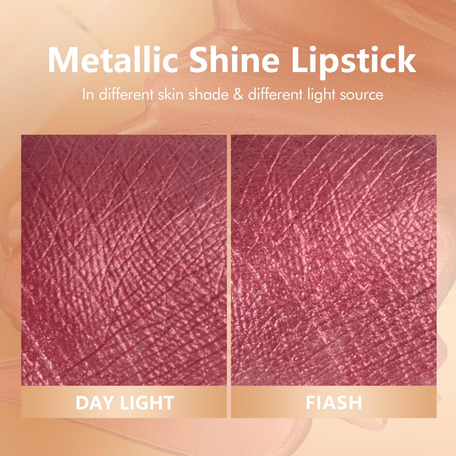 MAKI YIKA rouge metallique – sans transfert après séchage et sensation agréable.
