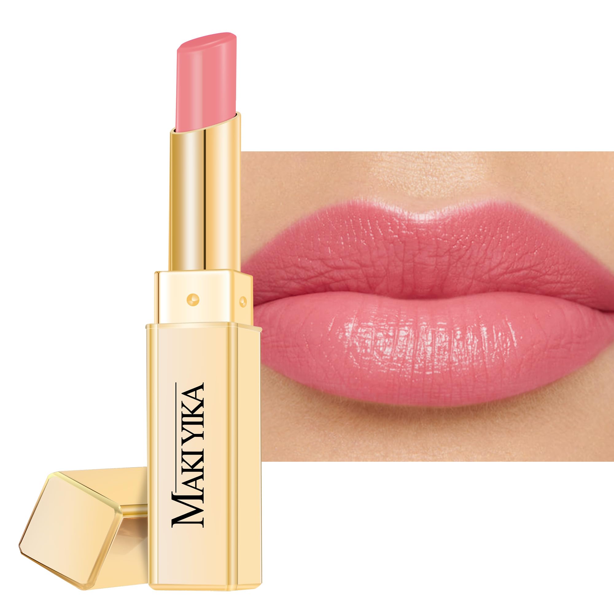 MAKI YIKA MA073 Bare Soul, rouge nude brillant pour hydrater durablement les lèvres