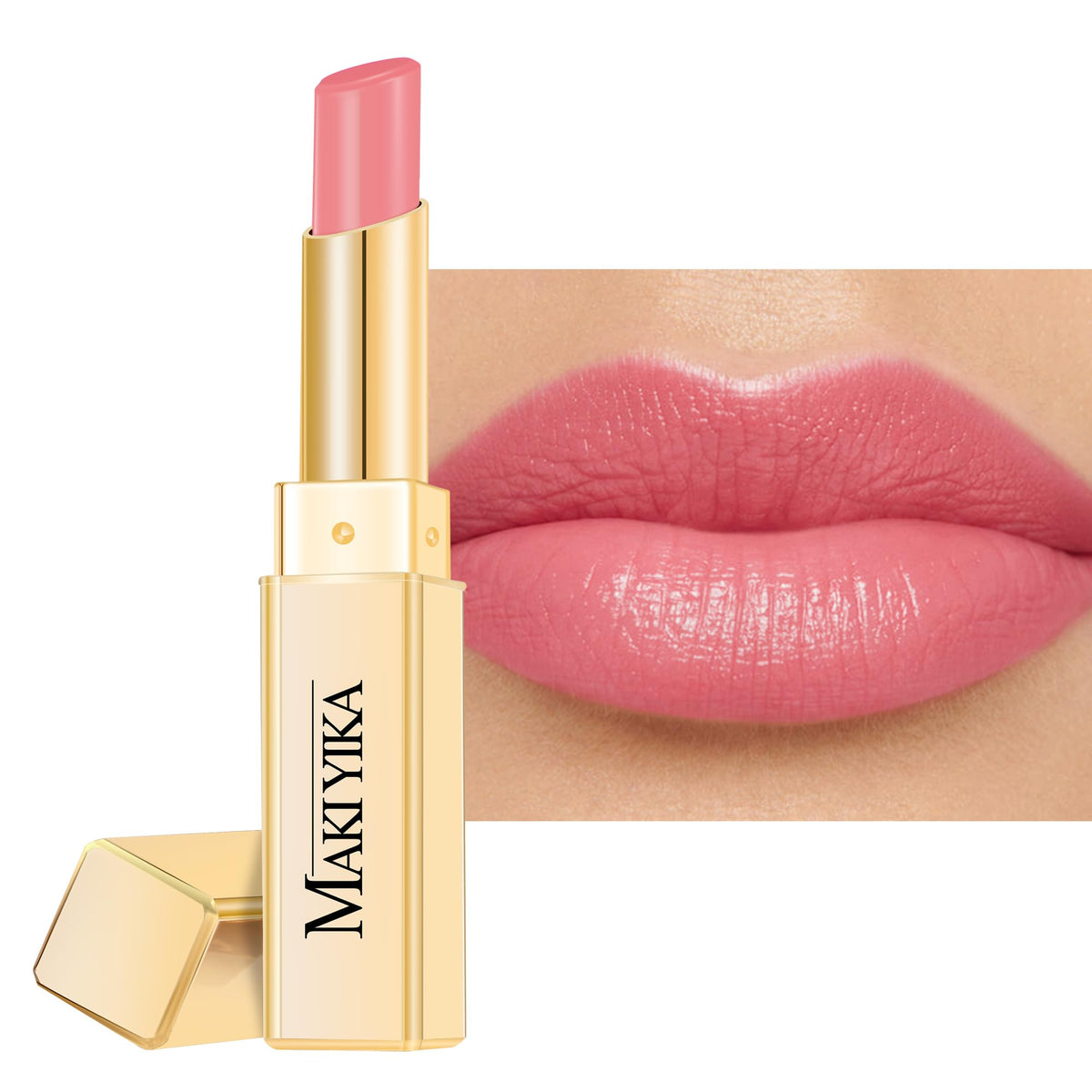 MAKI YIKA MA073 Bare Soul, rouge nude brillant pour hydrater durablement les lèvres