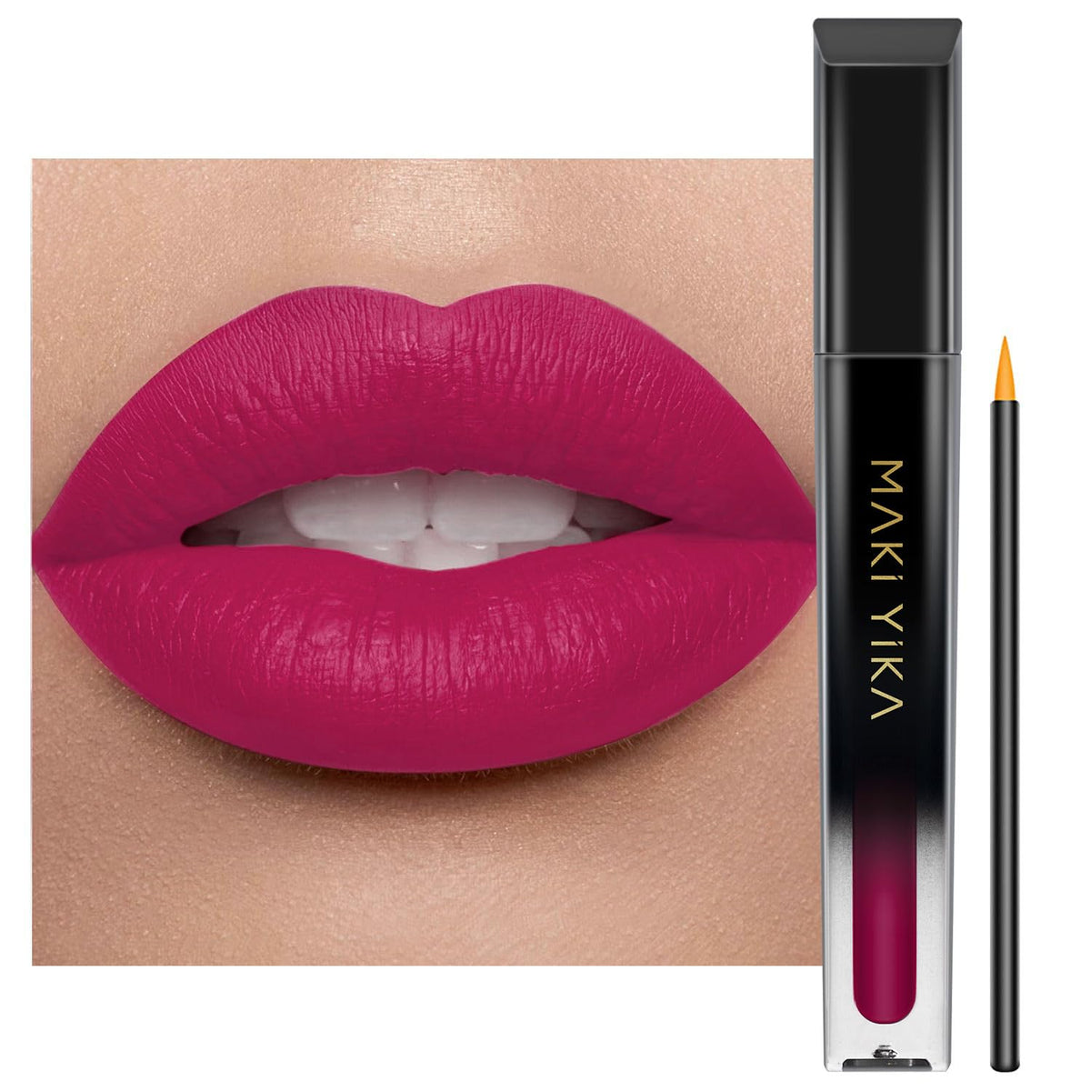 MAKI YIKA Rouge a lèvres Rose Rosé emballage élégant prêt à l'usage quotidien.