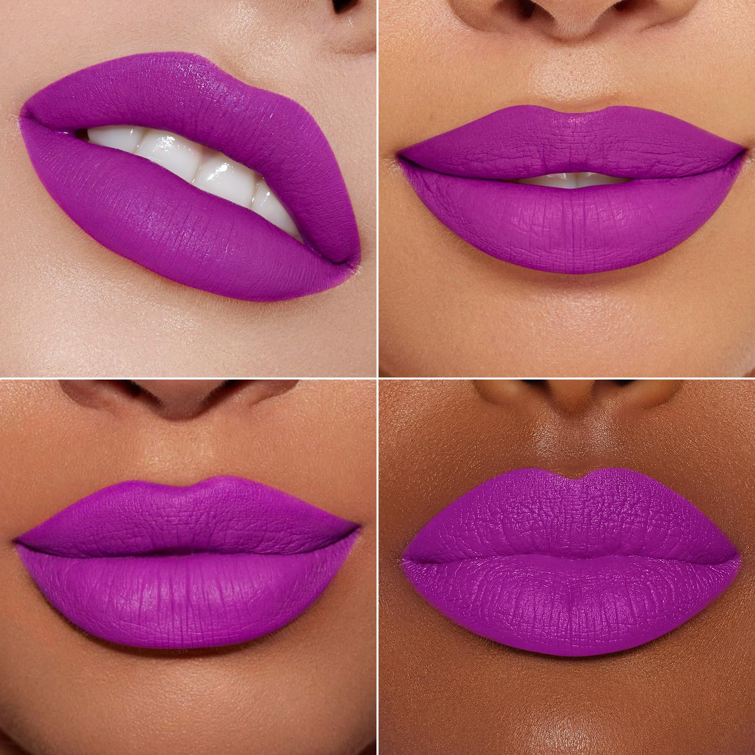 MAKI YIKA rouge à lèvres violet, application précise pour des contours nets.