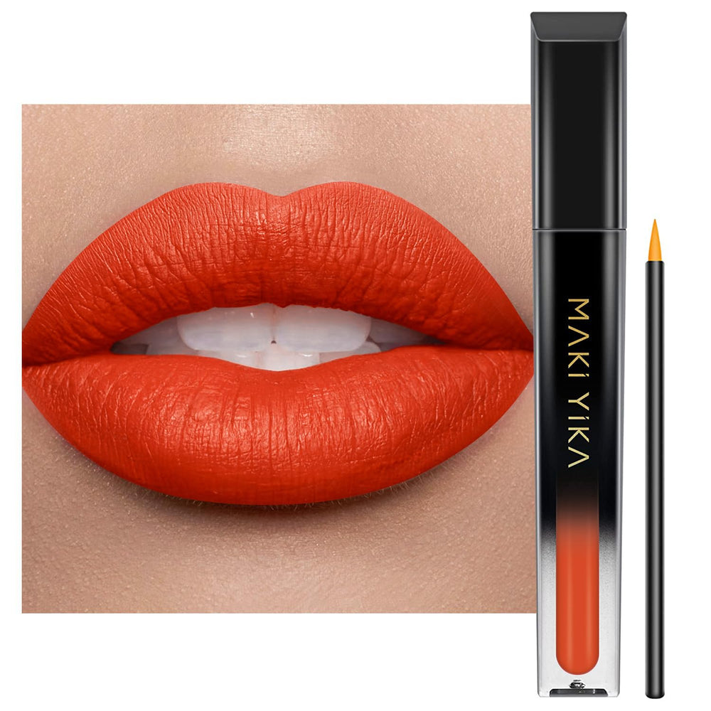MAKI YIKA rouge orange – application fluide pour un résultat précis