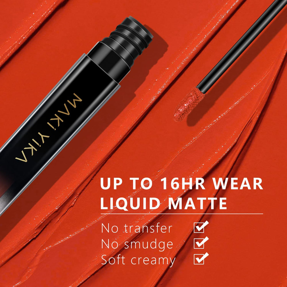 MAKI YIKA rouge orange – longue tenue jusqu'à 12 heures