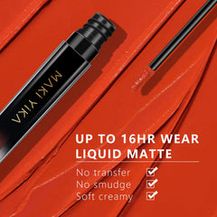 MAKI YIKA rouge orange – longue tenue jusqu'à 12 heures
