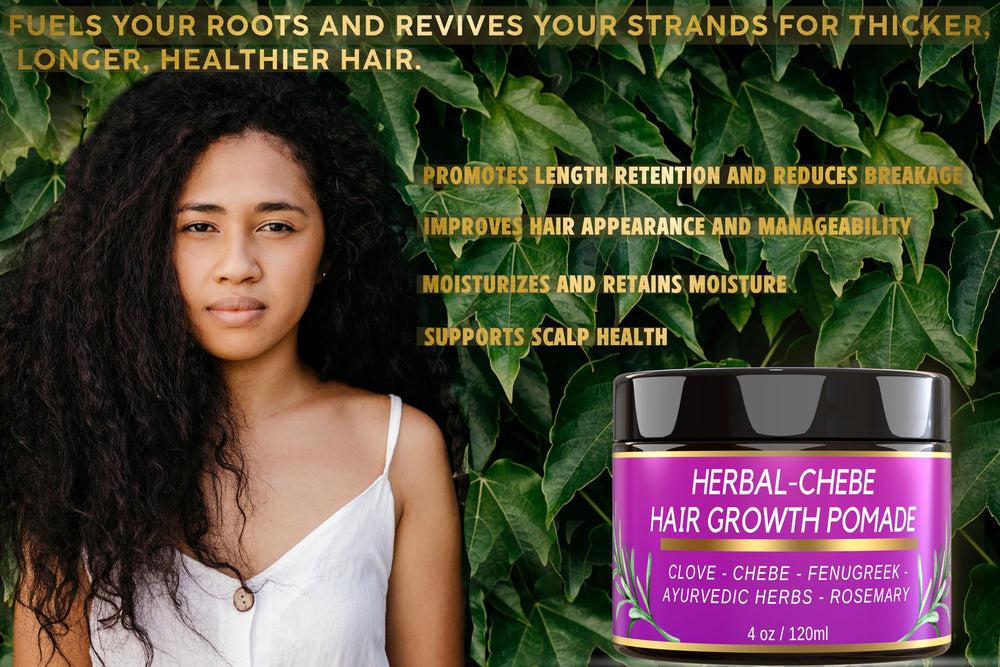 MAKOF BEAUTY Chebe Pomade Huile de Moringa — brillance et nutrition