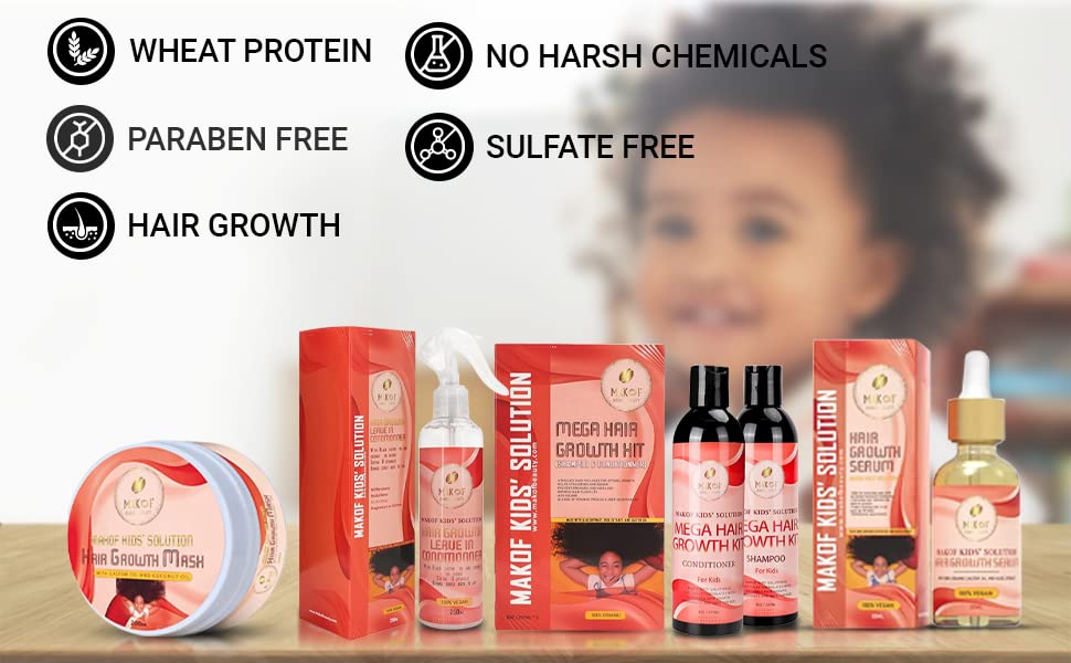 Makof Hydratation Intense Cheveux Enfant – action hydratante durable.