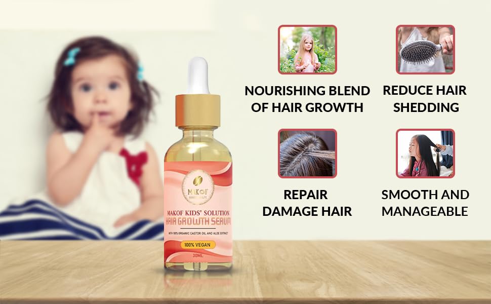 Makof Kids Ensemble de Soins — kit complet pour démêlage et hydratation quotidienne