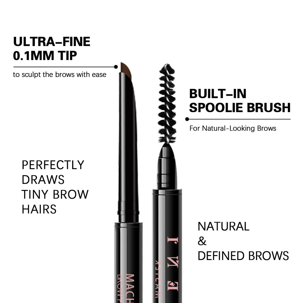 Maksure Double extrémité, crayon et brosse intégrée pour estomper.