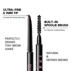 Maksure Double extrémité, crayon et brosse intégrée pour estomper.