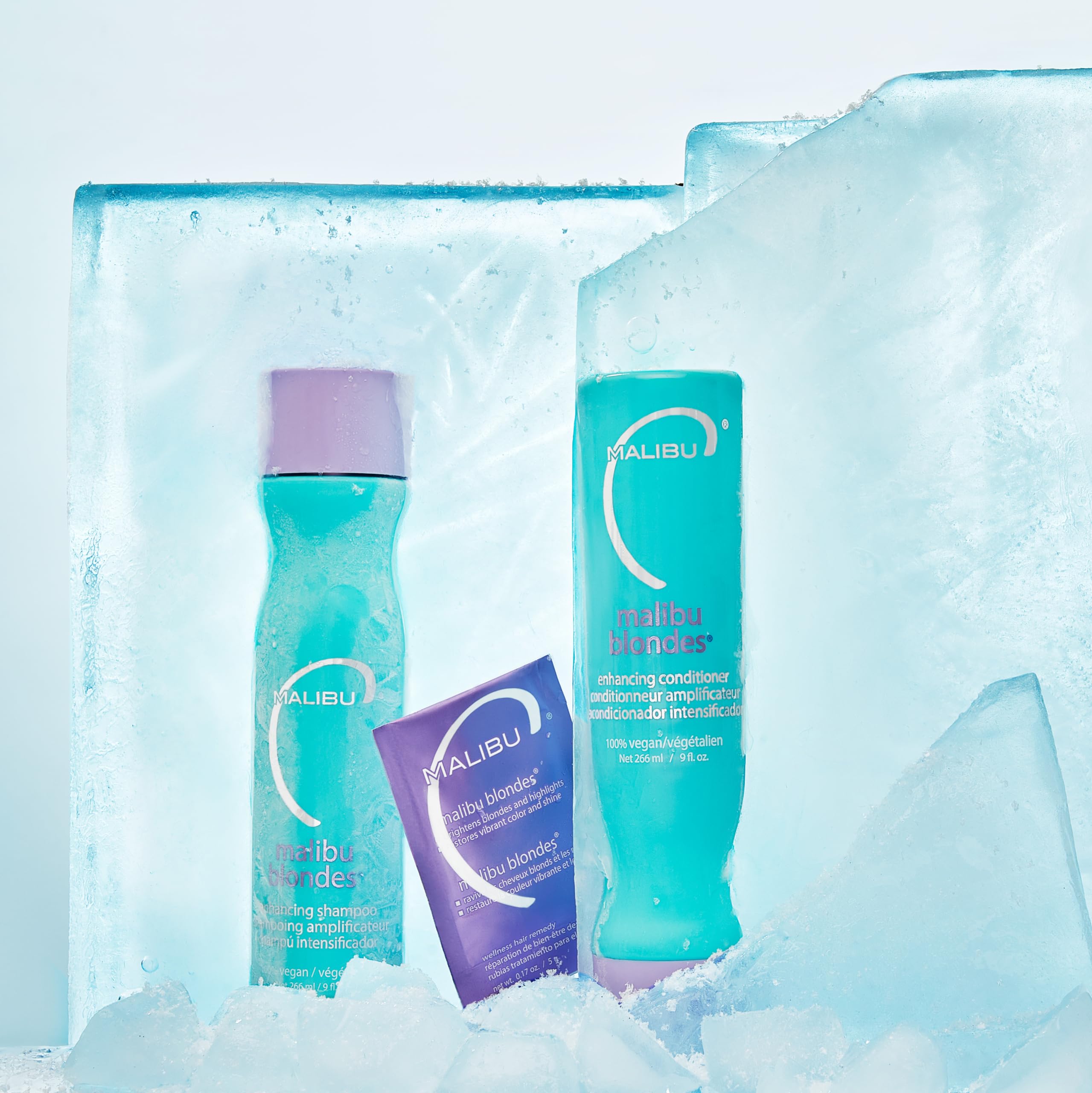 Malibu C Blondes Ingrédients Vitamine : combinaison vitamine/protéines pour cheveux lumineux