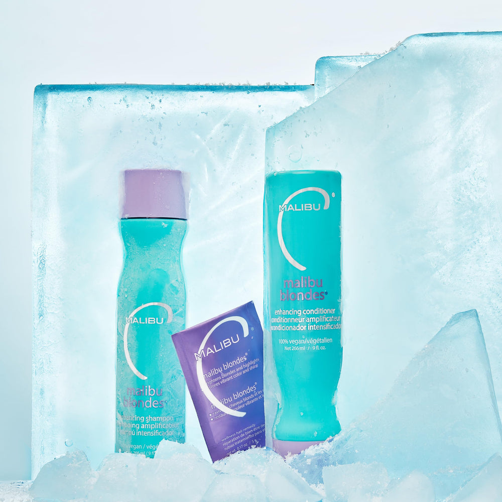 Malibu C Blondes Ingrédients Vitamine : combinaison vitamine/protéines pour cheveux lumineux