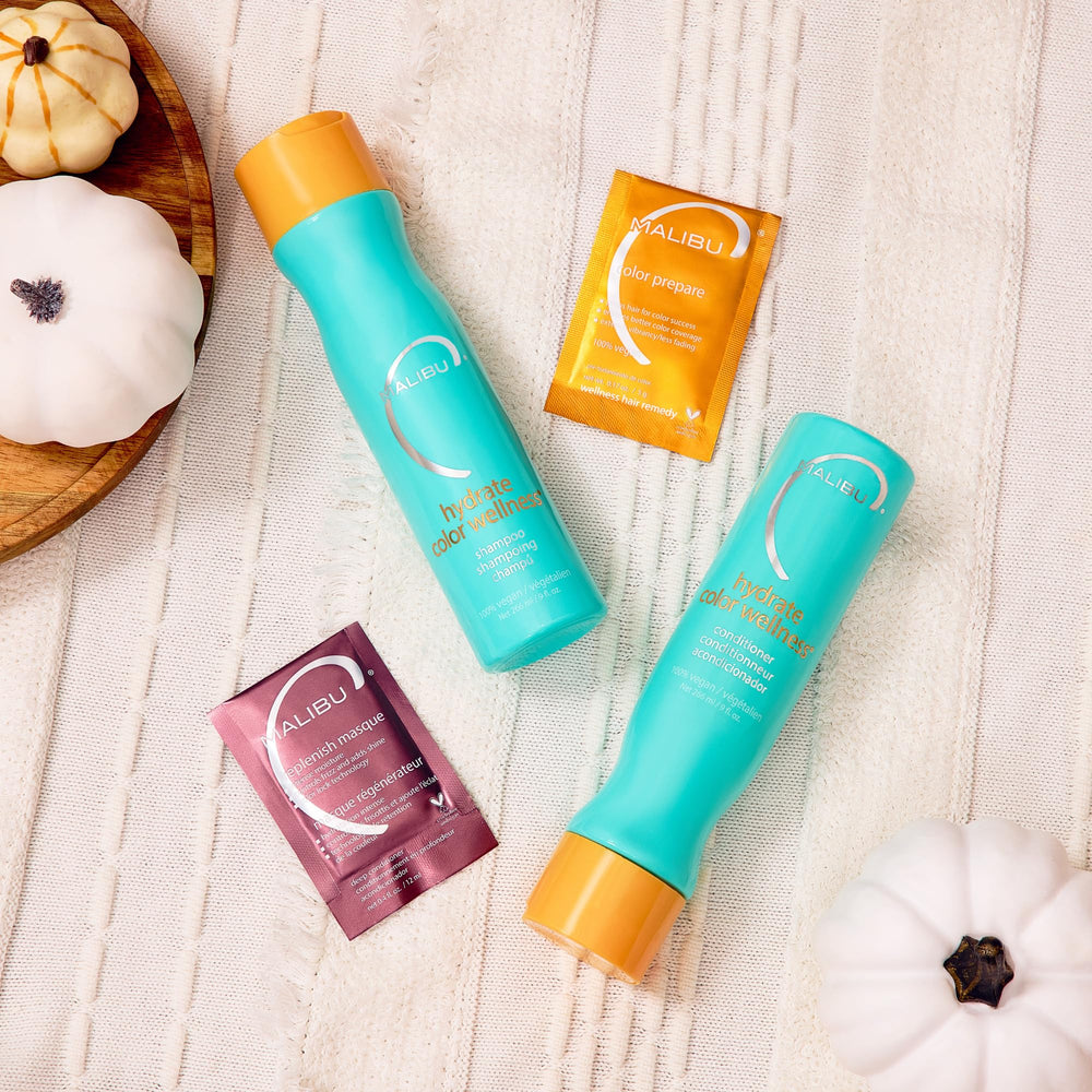 Kit Malibu C; étapes d'utilisation simples pour soins colorés