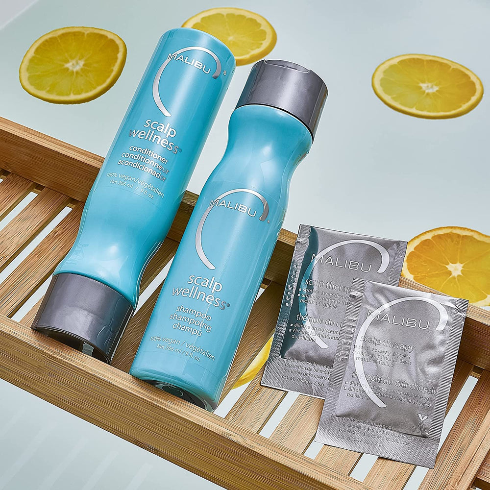 Malibu C Shampoing aromatherapie menthol, parfum frais et expérience sensorielle.