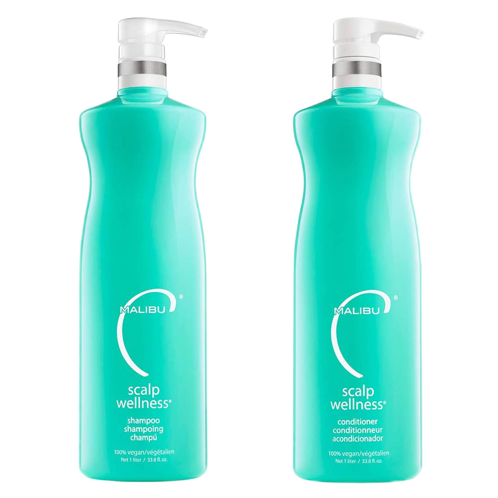 Malibu C shampoing bouteille - revitalise le cuir chevelu et apporte une fraîcheur durable.