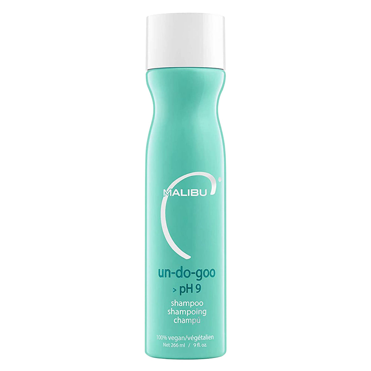 Malibu C Shampoing clairifiant – bouteille : élimine les résidus et rétablit l'éclat.
