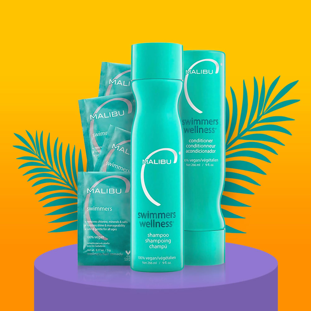 Kit Swimmers pour adultes et enfants, routine capillaire estivale