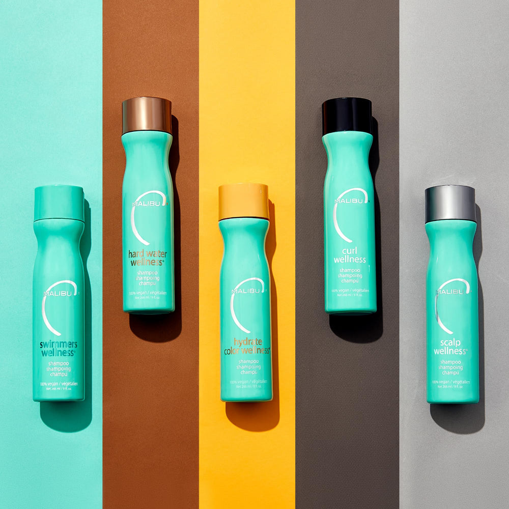 Malibu C Swimmers Wellness – Formule sans sulfate respecte les cheveux sensibles