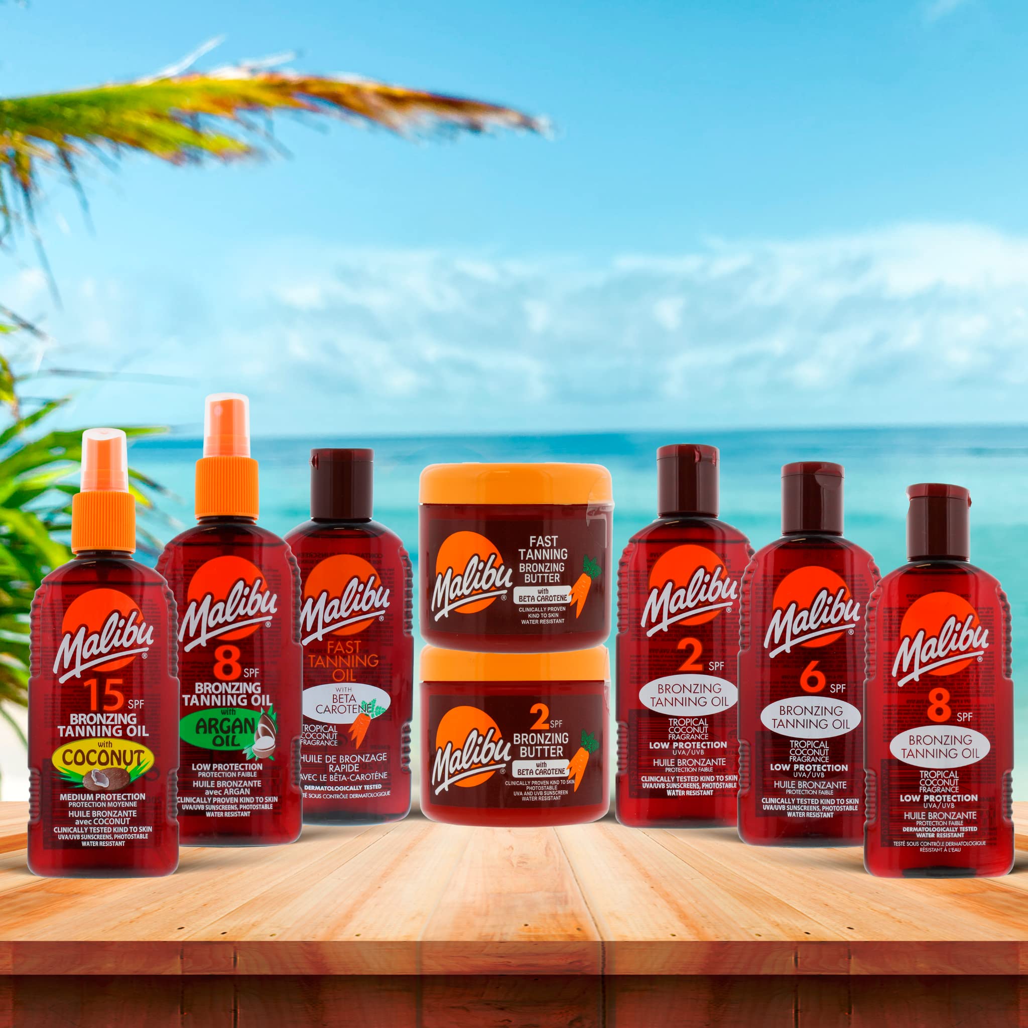 Malibu Sun Fast Gel vitamine E hydrate et apaise la peau.