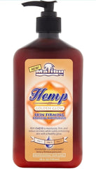Malibu Tan Hemp Golden Glow Lotion - emballage raffiné prêt pour utilisation.