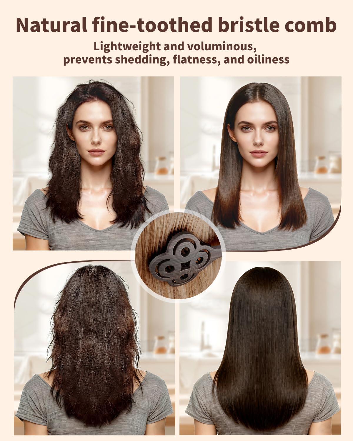 Compagne de voyage légère et compacte pour les cheveux en déplacement