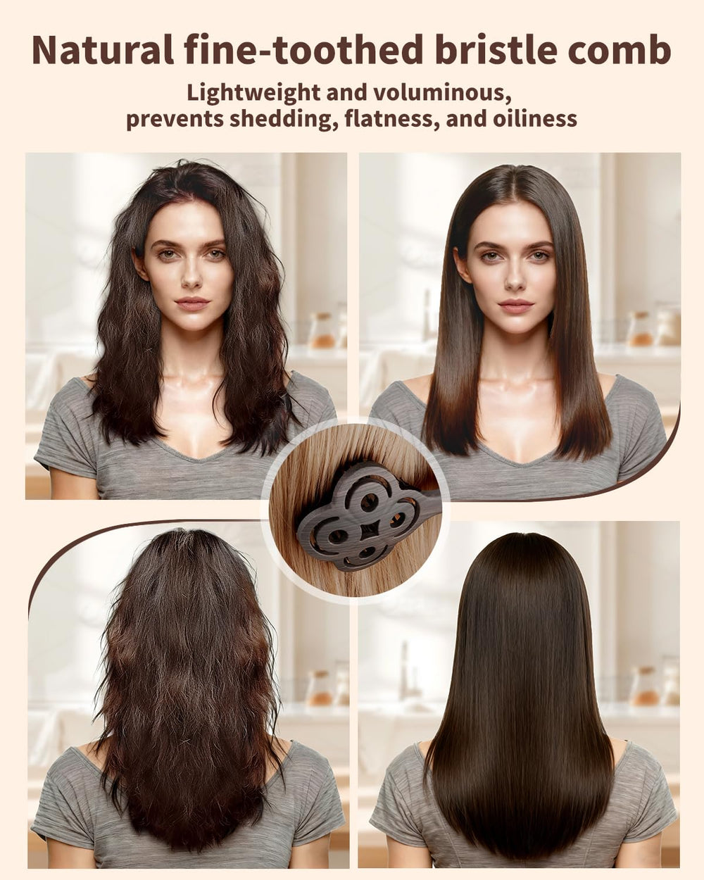 Compagne de voyage légère et compacte pour les cheveux en déplacement