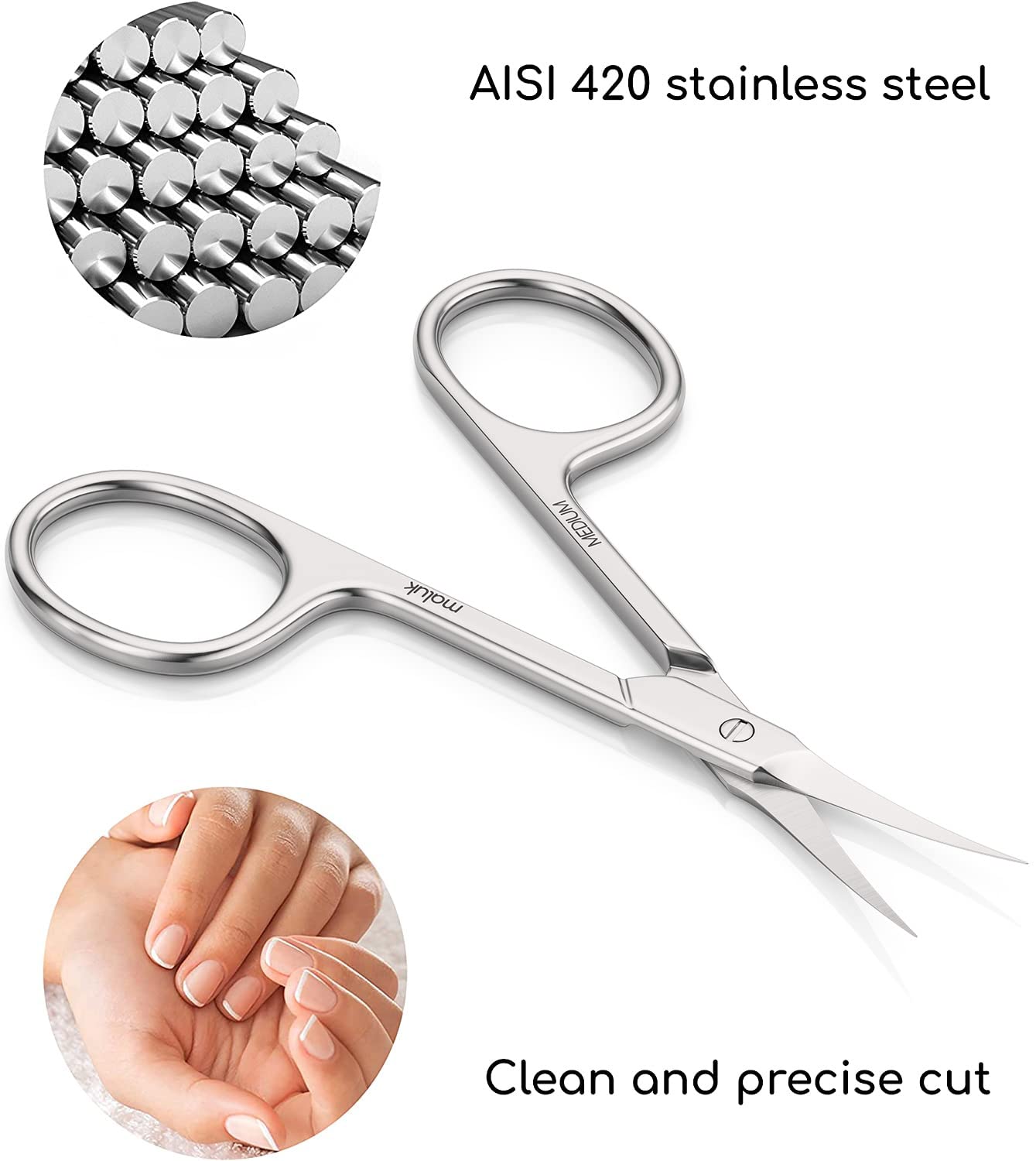 Maluk acier inox AISI 420, durabilité et hygiène garanties.