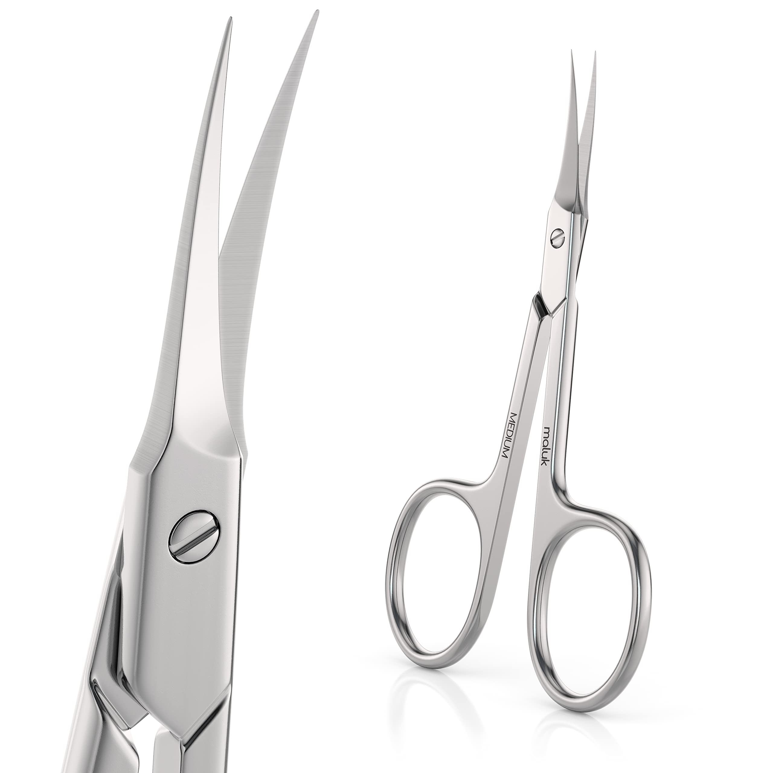 Maluk ciseaux cuticules incurvés pour une coupe nette et précise.