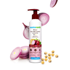 MAMAEARTH shampooing oignon kératine, mousse légère pour un lavage régulier.