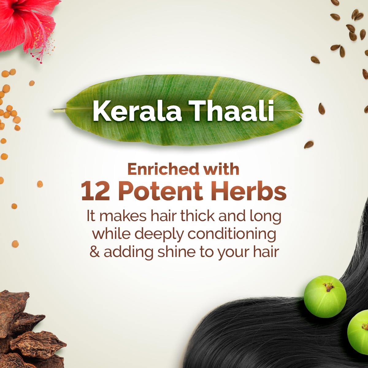 MAMAEARTH Kerala Thaali : inspiré des rituels capillaires traditionnels de Kerala.