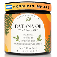 Mamela Naturals Huile de Batana en bouteille, soin nourrissant pour cheveux.