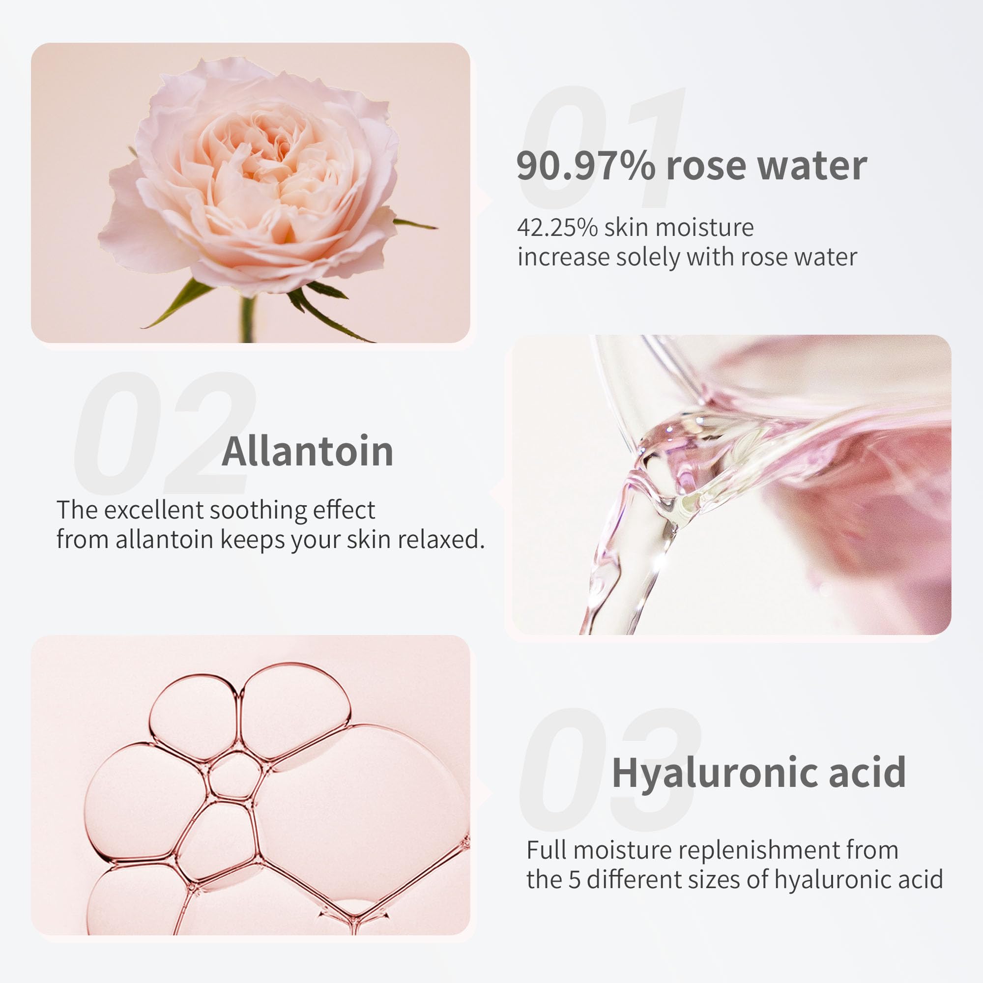 Texture légère et hydratante révélée par le tonique Mamonde.