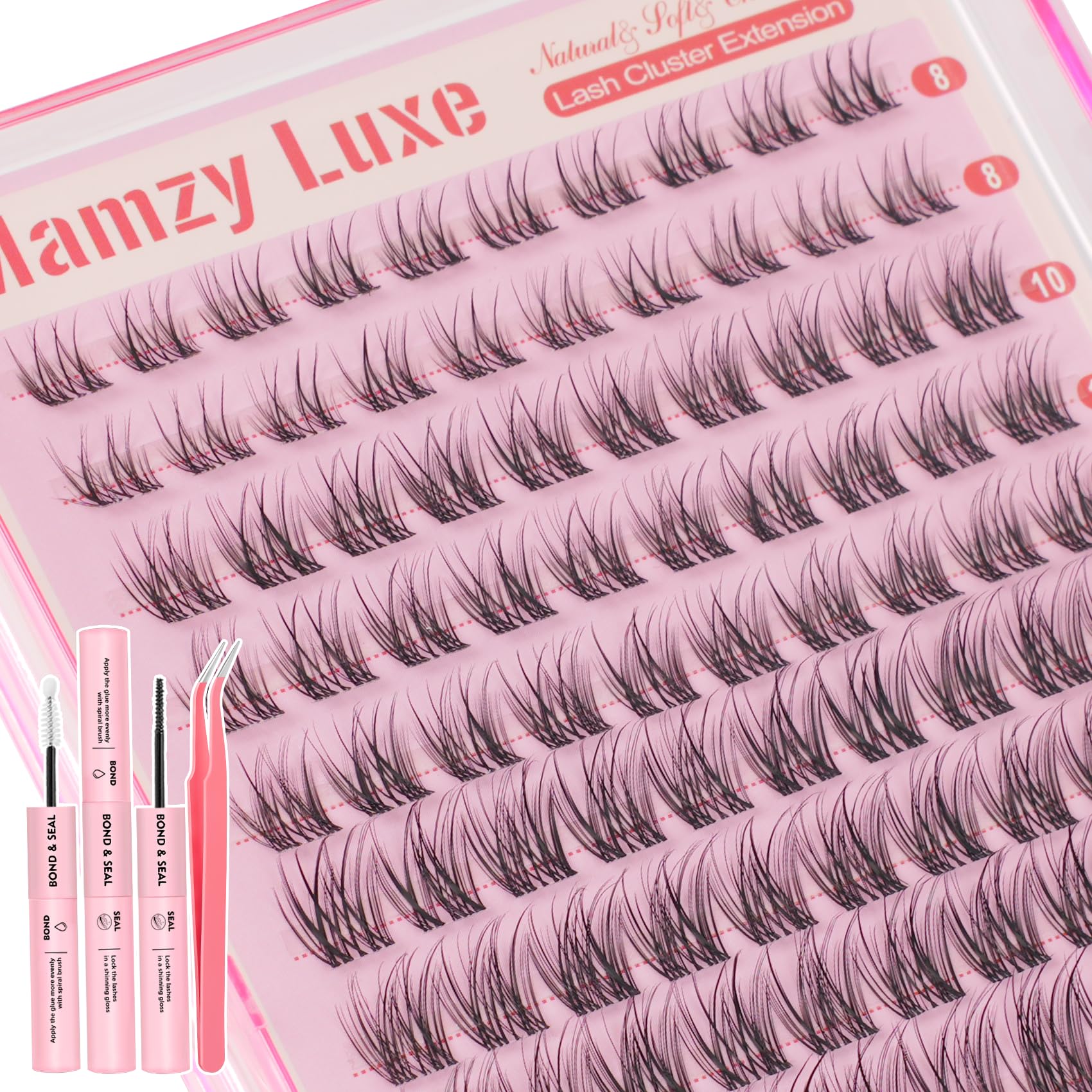Mamzy Luxe densité naturelle avec effet subtil sur les cils.