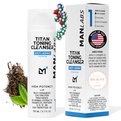 Man Labs Titan bouteille airless protège les actifs et facilite l’usage quotidien.